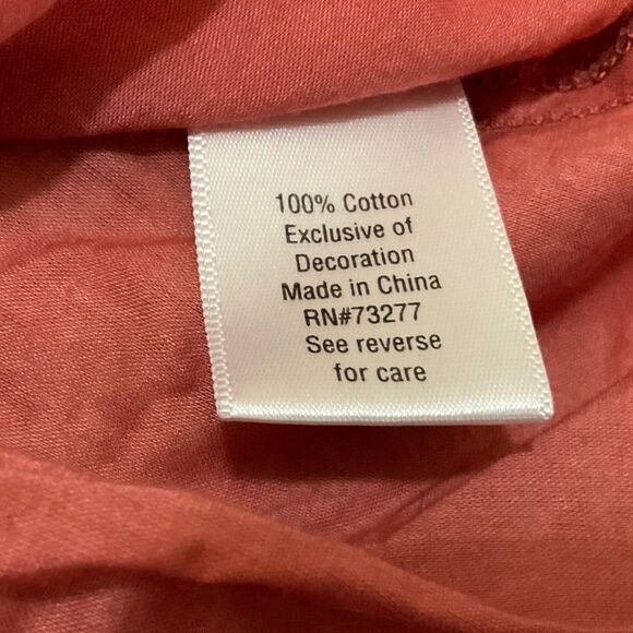 Sonoma Lace Back Sleeveless Top Rust Orange Size M - Picture 9 of 9